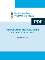 Indicadores Bovinos Mensual Febrero 2017