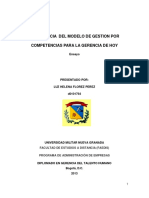 Ensayo Importacia Del Modelo de Gestión Por Competencias para La Gerencia de Hoy