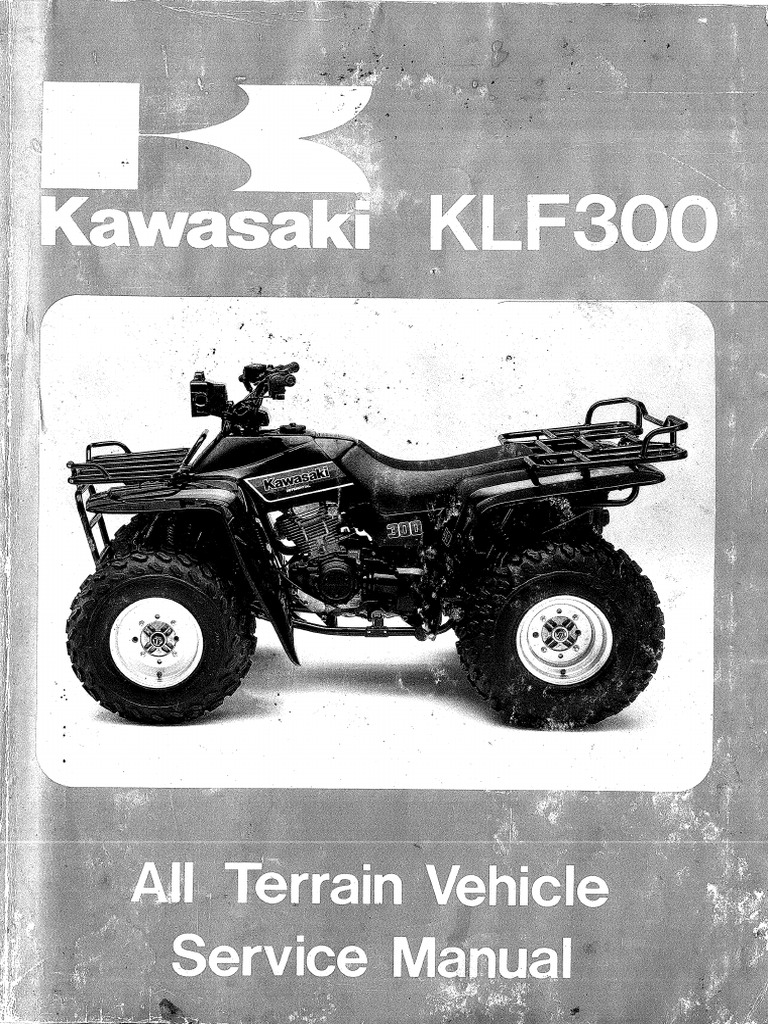 Kawasaki Bayou 300 Service Manual Repair | Bearing (Mechanical) | Throttle