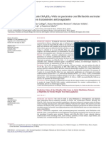 Valor Predictivo de CHA2DS2-VASc en Ptes Con FA de Alto Riesgo Embólico en Tto Anticoagulante