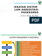 PP. Pendekatan Sistem Dalam Akreditasi Puskesmas