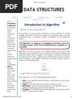 Algorithms - Data Structures