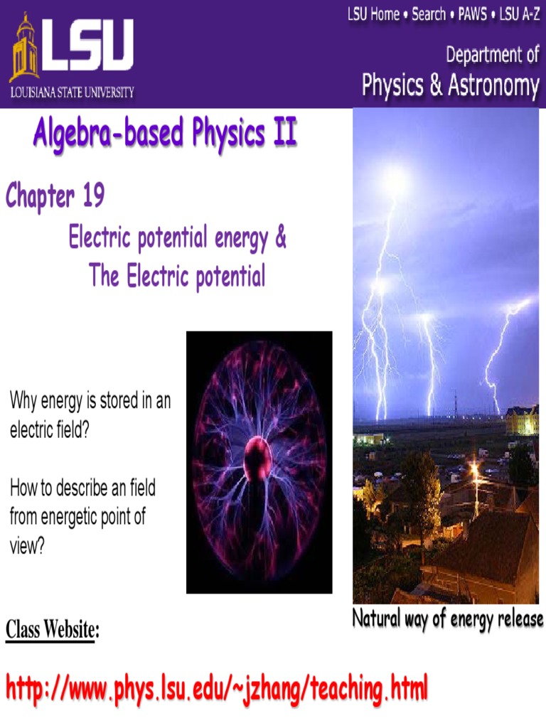 Note 2002 Chapter19 PDF Capacitor Potential Energy