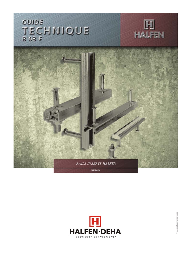 (K) Halfen - Rails PDF | PDF | Acier inoxydable | Acier