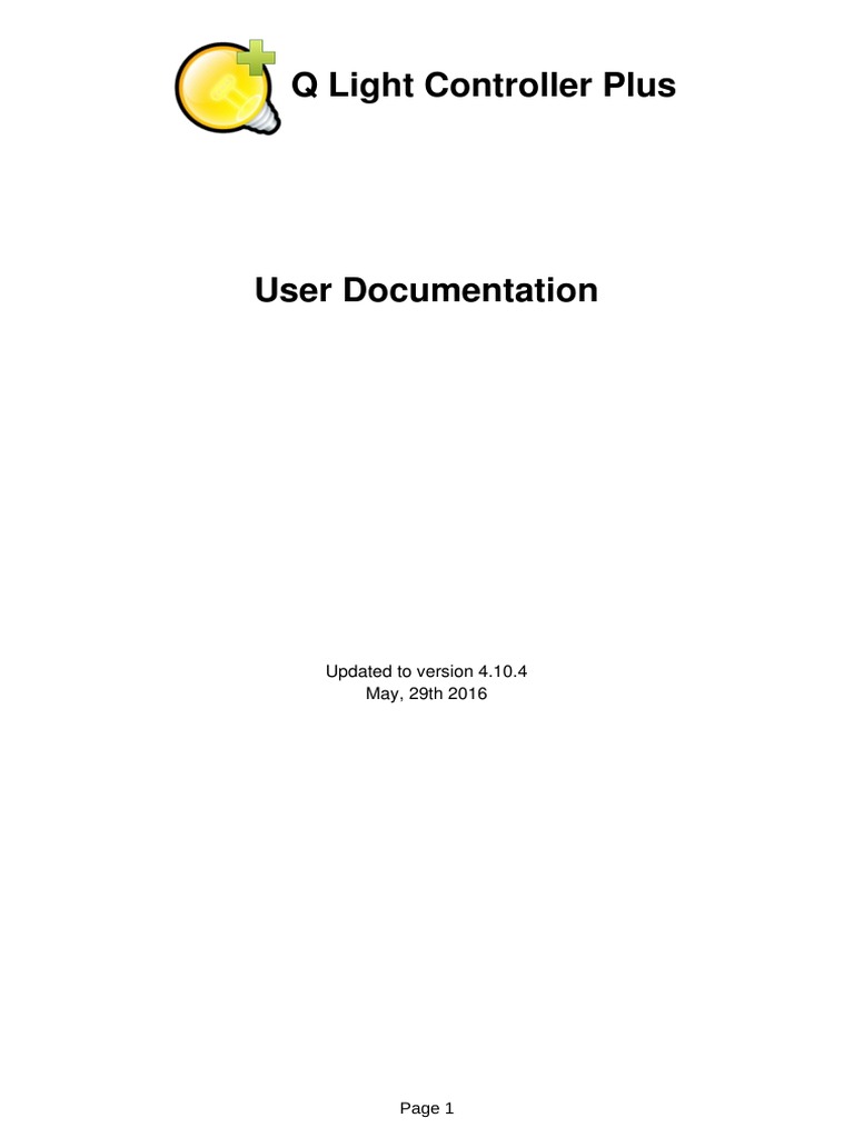 QLC+ Manual 4.10.4 | PDF | System Software | Software