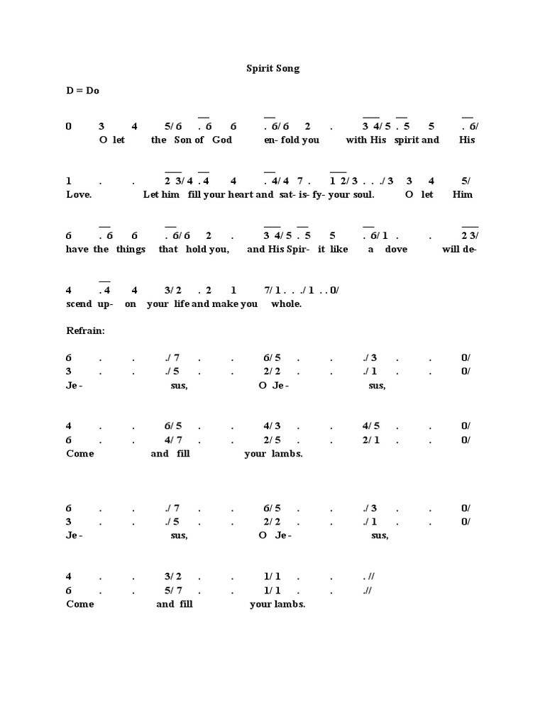 Spirit Song PDF Religious Belief And Doctrine Metaphysics Of Religion