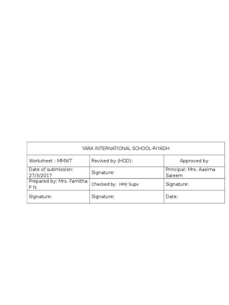 Back Worksheet | PDF