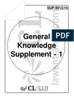 General Knowledge Supplement - 1