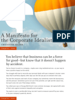 A Manifesto for the Corporate Idealist