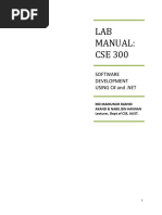 Best Lab Manual of C# Programming