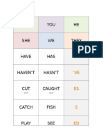 Verbs and pronouns for ESL learners