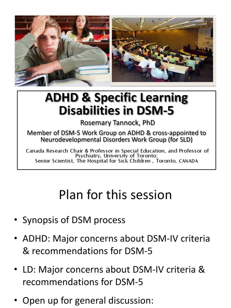 Ahdh DSM5 Attention Deficit Hyperactivity Disorder Dsm 5