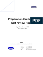 Preparation Guide For Self-Review Report: Applicable in The Years 2012 - Year Applied: 2014