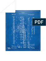 1908 Flute Patent Blueprint Nikki Marie Smith