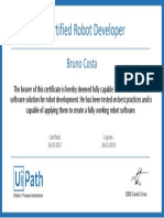 UiPath Certification - Bruno Costa
