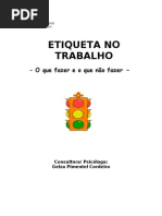 Apostila Etiqueta No Trabalho