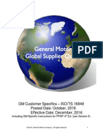 GM Customer Specifics Requirements ISO TS 16949 26oct2016 1