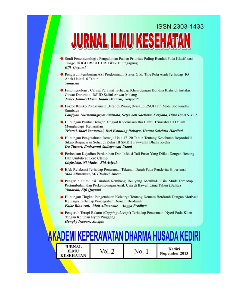 Jurnal Ilmu Kesehatan Vol 2 No 1 PDF | PDF