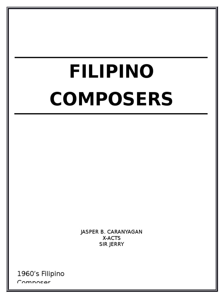 Composers | PDF | Television | Leisure