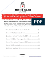Ebook - How To Develop Your DBA Career