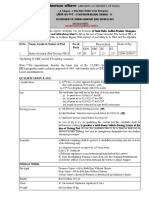 SL - No Name, Grade & Nature of Post No. of Posts: Reservation