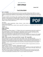BCG Vaccine: Salk's Polio Vaccine "Inactivated Polio Vaccine" IPV Injectable