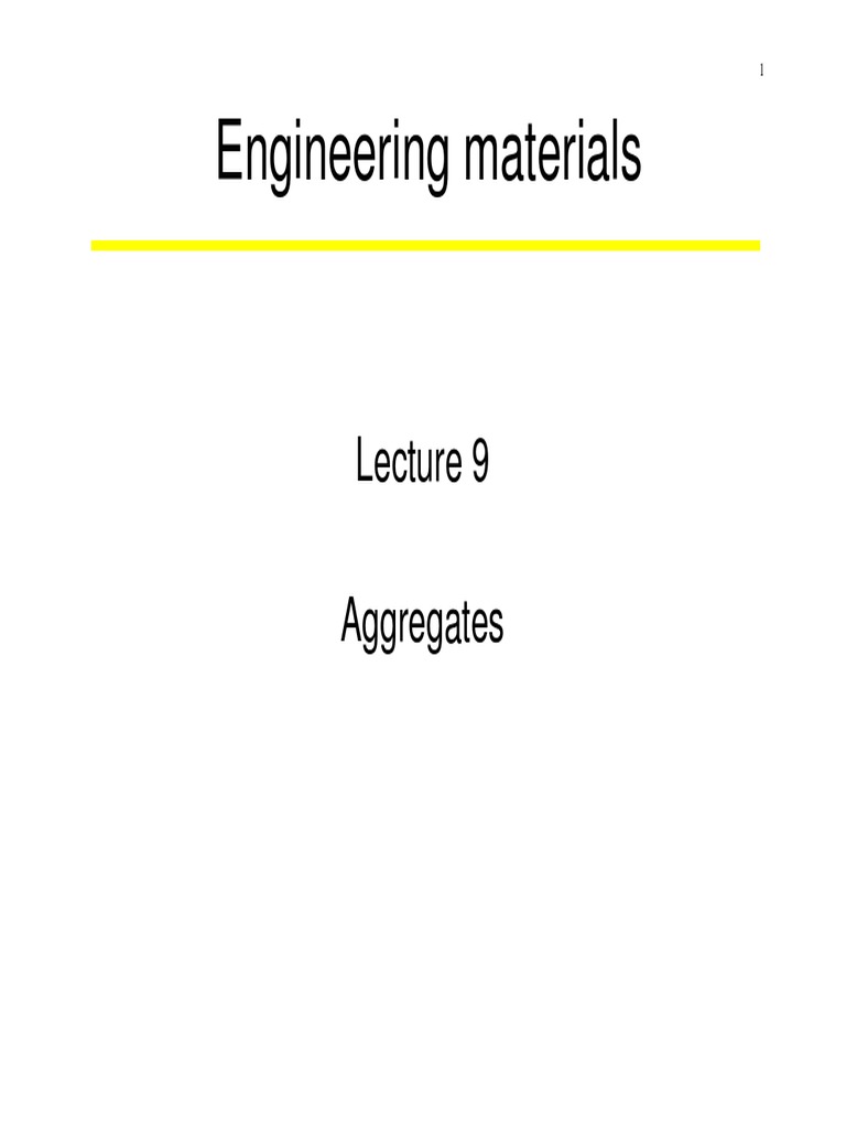Understanding Aggregate Properties and Types | PDF | Rock (Geology ...