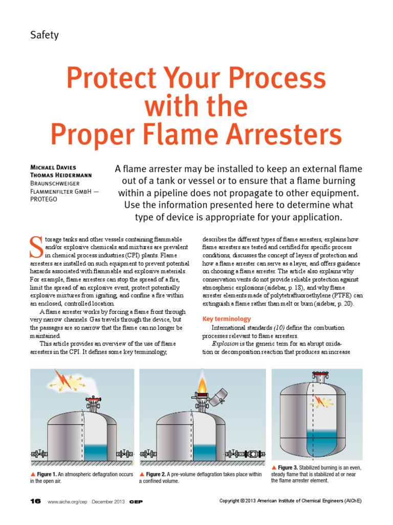 Flame Arrestor PDF | PDF | Combustion | Explosive Material
