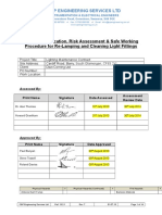 13.2.1 RA SWP for Re Lamping Cleaning Light Fittings at DCL