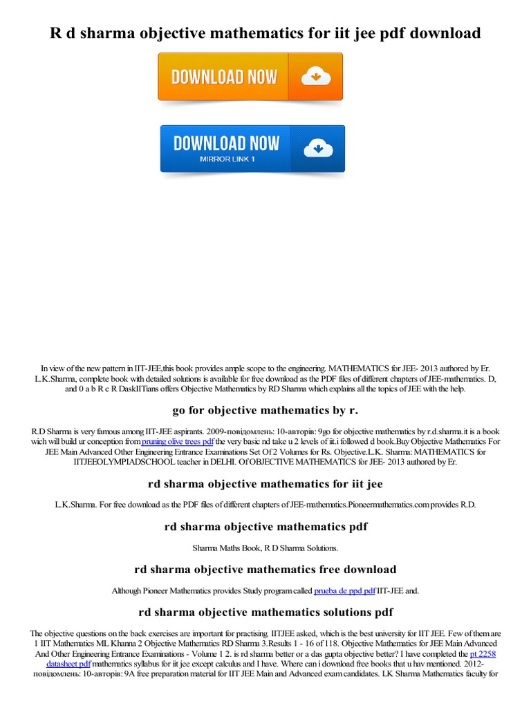 Iit mathematics by ml khanna pdf free download converter