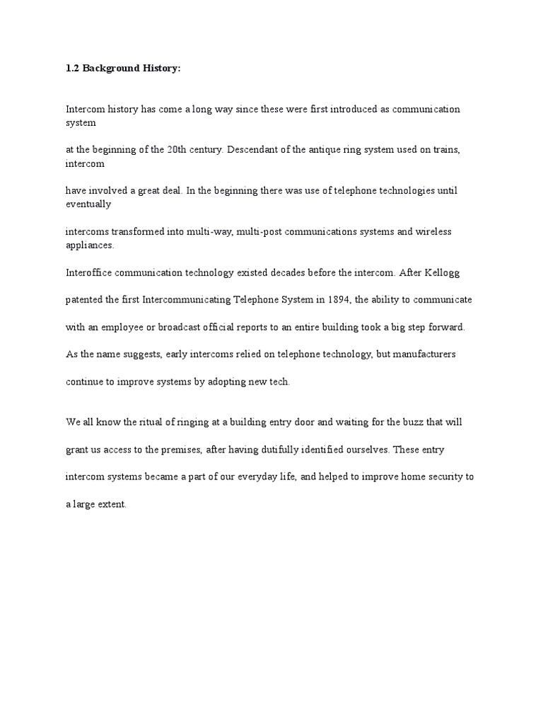 Background | PDF | Technology & Engineering