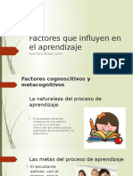 Factores Que Influyen en El Aprendizaje