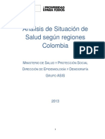 Análisis de Situación de Salud Por Regiones