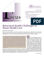 Behavioral Health Challenges in
