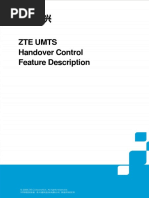 ZTE UMTS Handover Control Feature Description V3.1