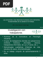 Emociones, Relaciones Humanas y Calidad.