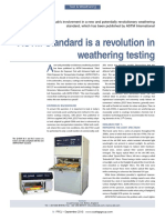 ASTM Standard Is A Revolution in Weathering Testing