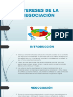 Intereses de La Negociación