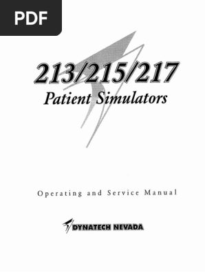Patient Simulator Dynatech 213 215 217