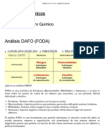 Análisis DAFO (FODA) - Ingenieros Químicos