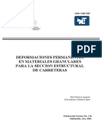 Deformaciones Permanentes en Materiales Granulares para La Seccion Estructural de Carreteras PDF
