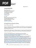 American Oversight FOIA to DOI - Environmental Impact (DOI-17-0059)