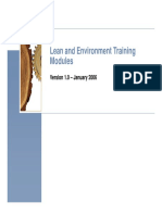 Lean and Environment Training Modules: Version 1.0 - January 2006
