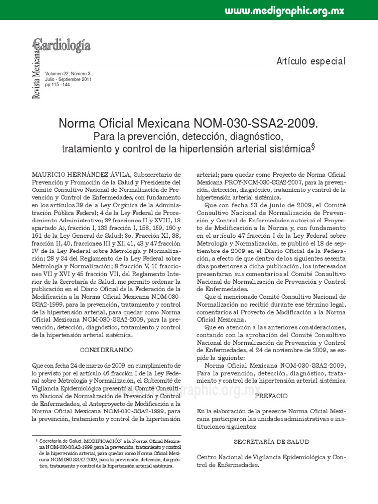 NOM030SSA22009. Hipertensión arterial sistémica.pdf