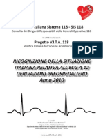 Progetto V.I.T.A. 118 Registro SIS 118 Degli Arresti Cardiaci