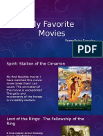 My Favorite Movies: Powerpoint Exercise