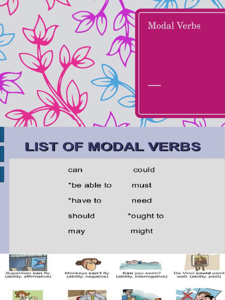 Modal Verbs Pdf Verb Morphology
