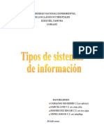 TIPOS DE SISTEMAS DE INFORMACIÓN