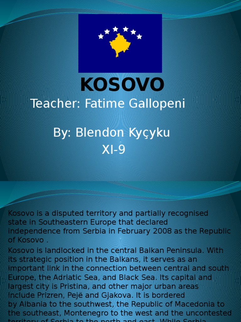 A Brief History of Kosovo From Ancient Times to the Declaration of