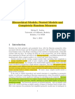 Hierarchical Models, Nested Models and Completely Random Measures